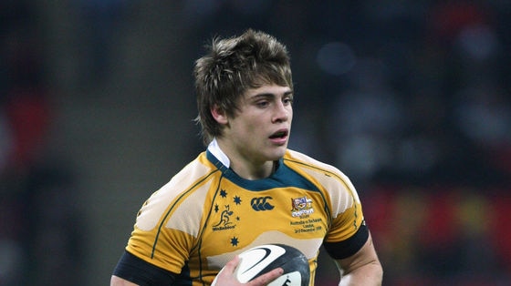 O'Connor runs the ball for the Wallabies (file)