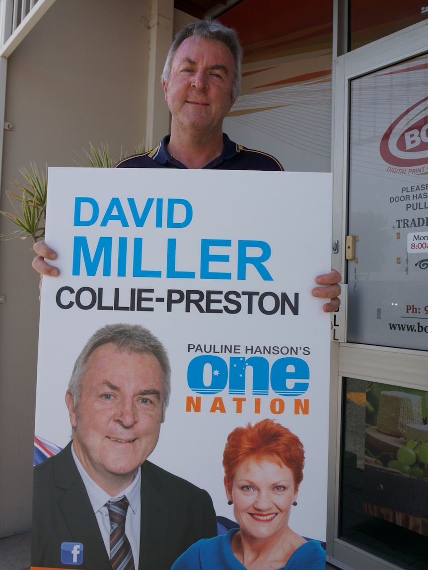 One Nation candidate David Miller