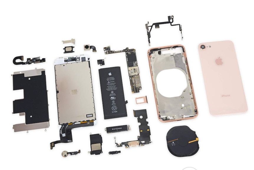 This is what became of an iPhone 8 after it was subjected to iFixit's forensic inspection.