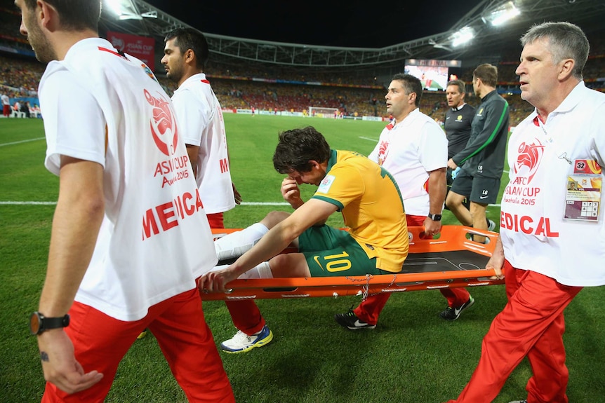 Kruse stretchered off in Asian Cup final