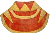 Red and yellow feather cape