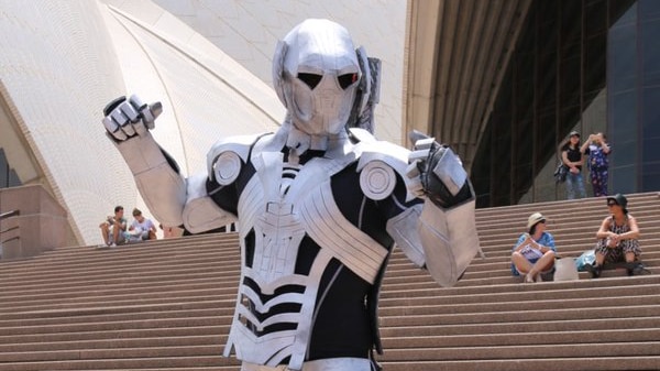 Ultron awaits Iron Boy for the final battle at the Sydney Opera House.