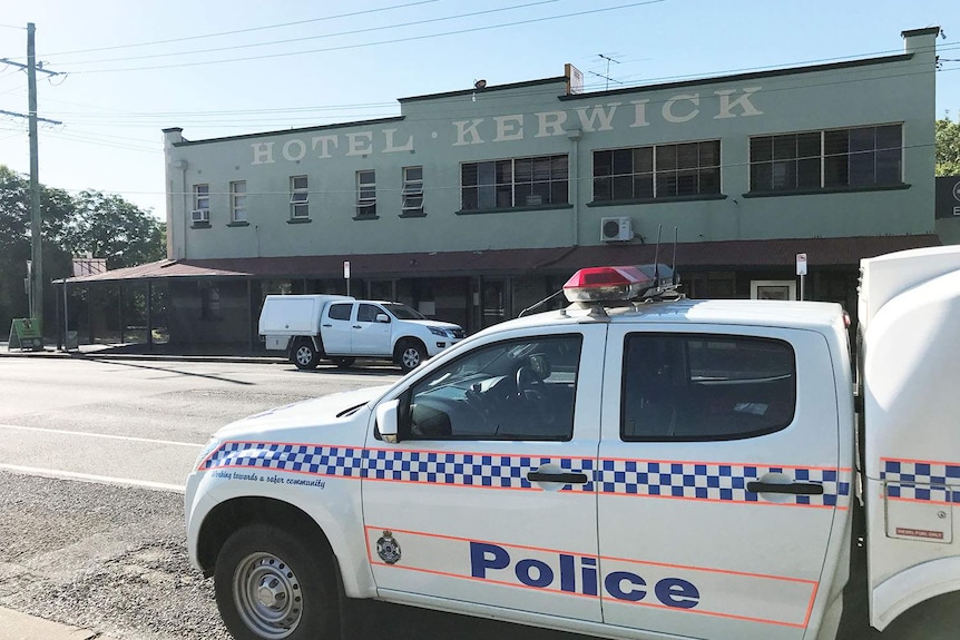 Kerwick Hotel at Redbank, west of Brisbane, where 69-year-old man was assaulted