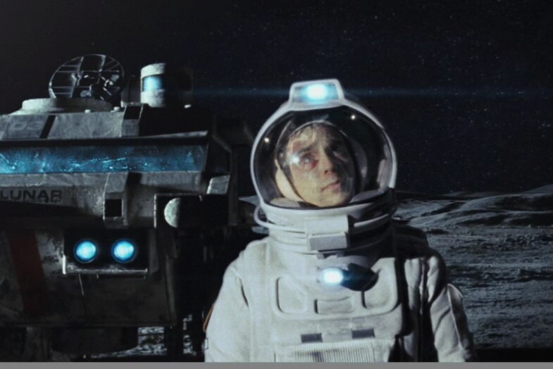 Sam Rockwell as moon miner Sam Bell in a scene from the film Moon