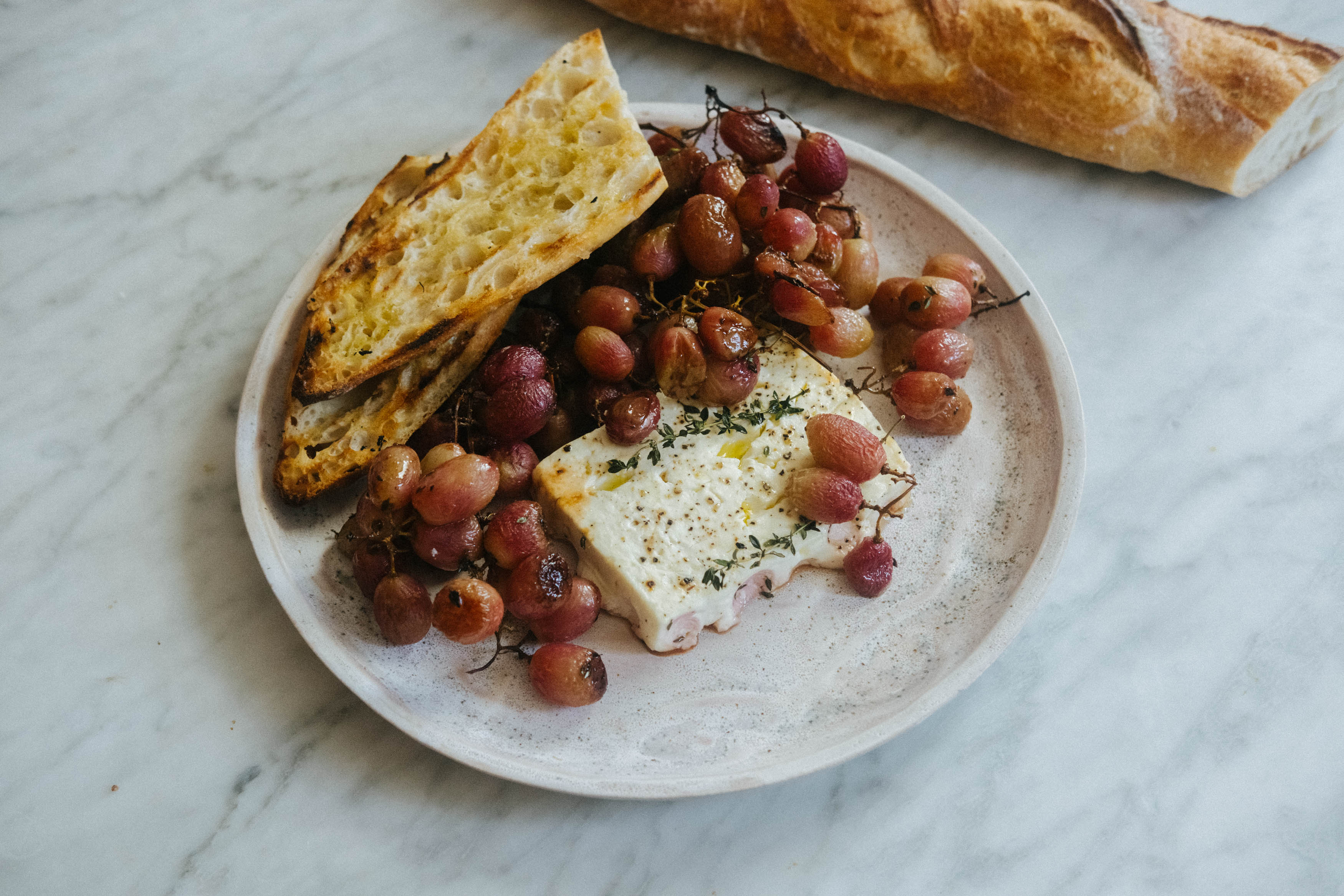 Hetty Lui McKinnon's Easy Roasted Feta With Grapes - ABC Everyday