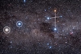 The Southern Cross and the pointer stars