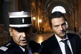 French rogue trader Jerome Kerviel escorted by French police