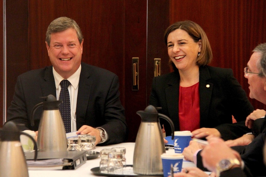 Tim Nicholls and Deb Frecklington