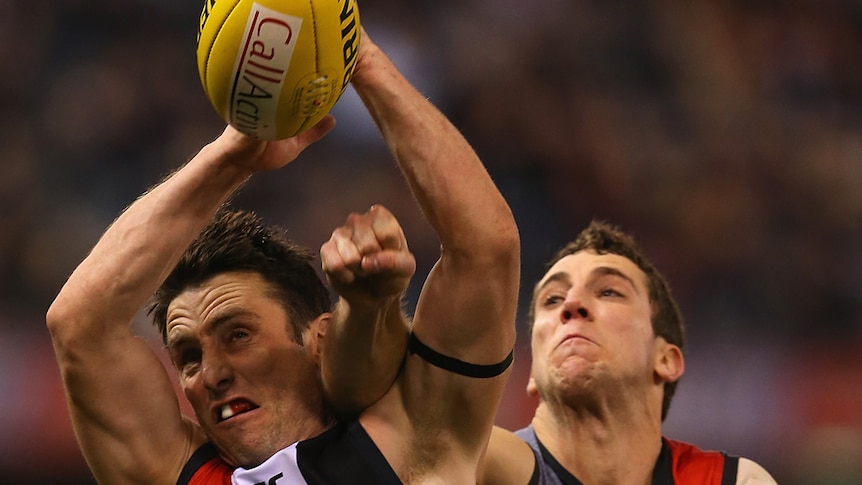 Stephen Milne catches ball