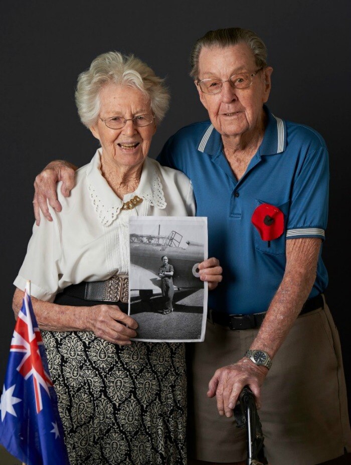 David and Helen Richards met during WWII.