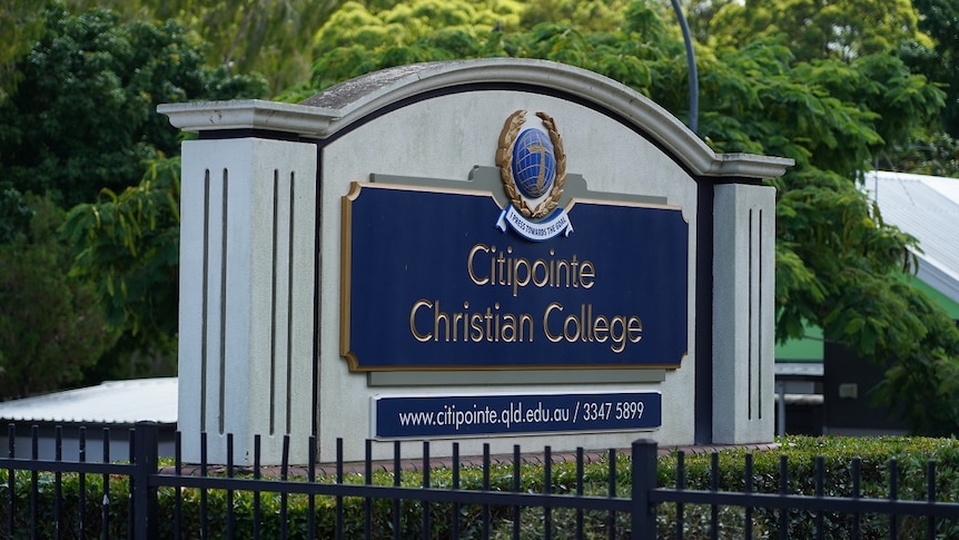Citipointe Christian College in Carindale's front sign