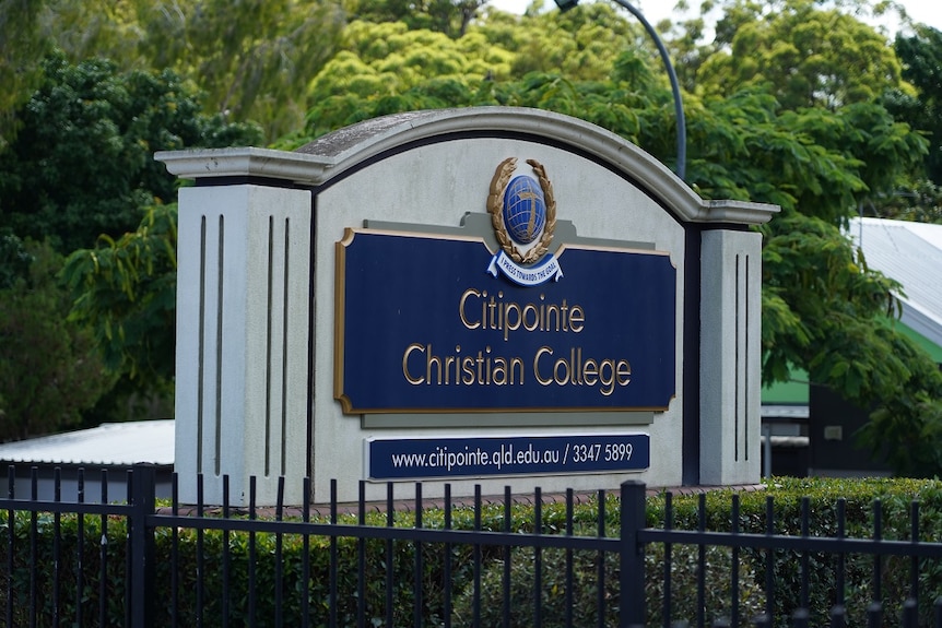 Citipointe Christian College in Carindale's front sign