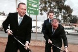 Abbott and Weatherill turn the sods