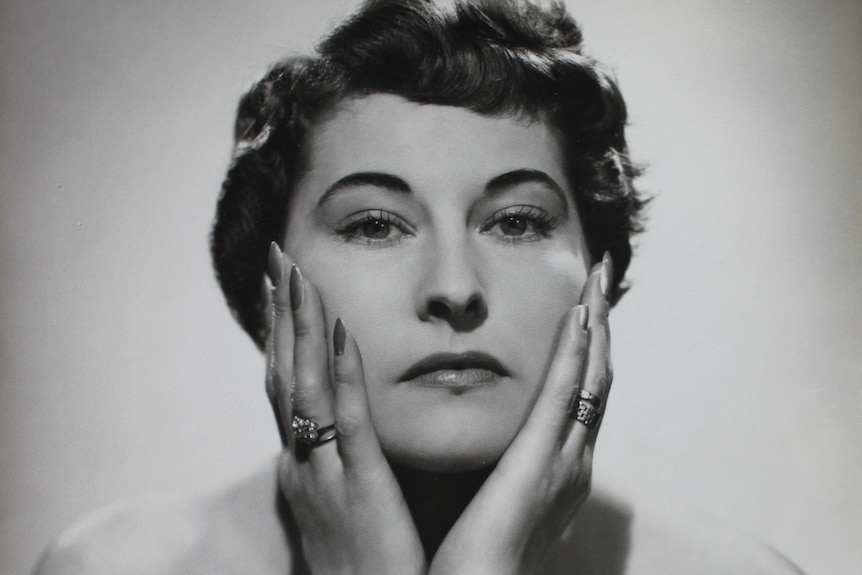 A black and white portrait of Esme Levante