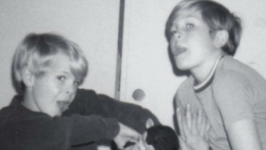 Scott and Steve Johnson as boys in California