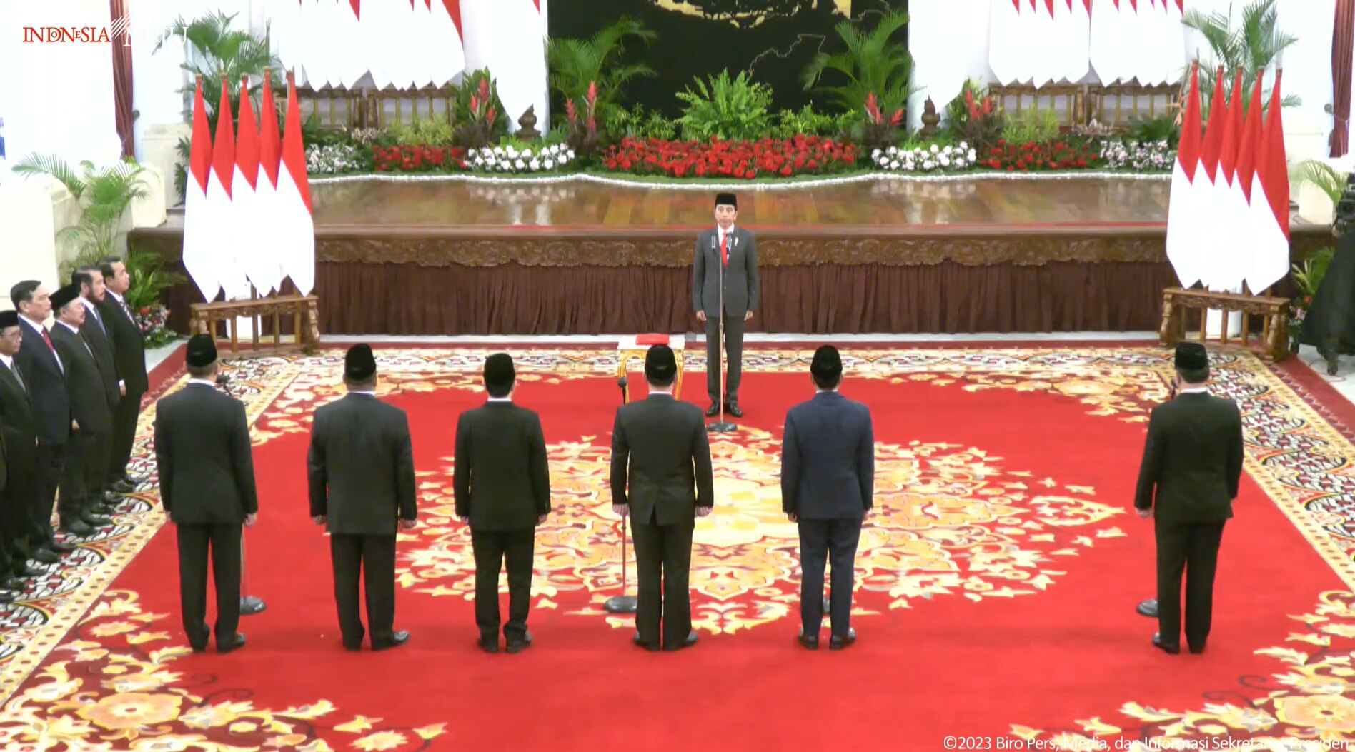 Jokowi lantik menteri