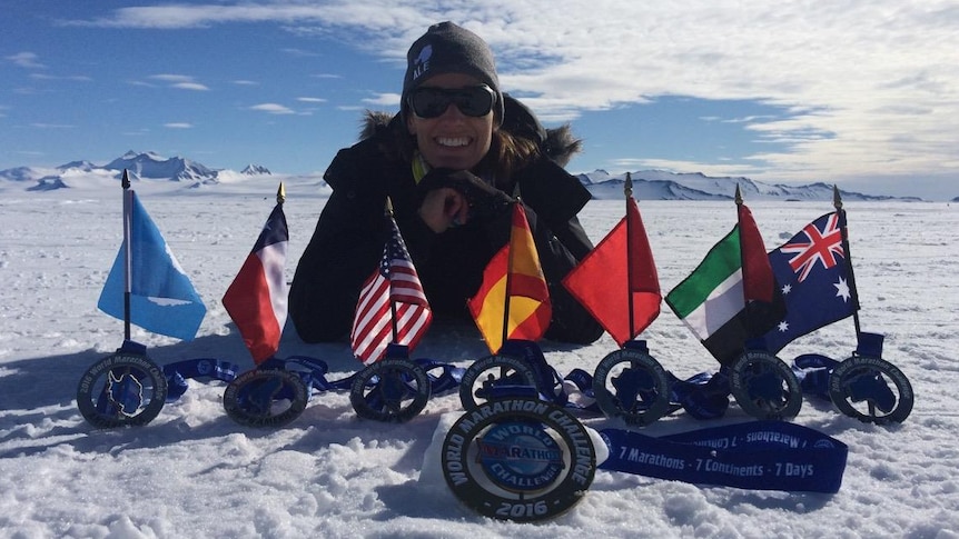 Heather Hawkins has run seven marathons in seven continents in seven days.