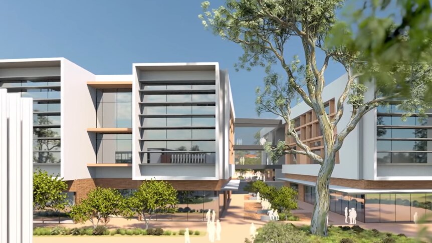 An artistic impression of the completed Morialta Secondary College.