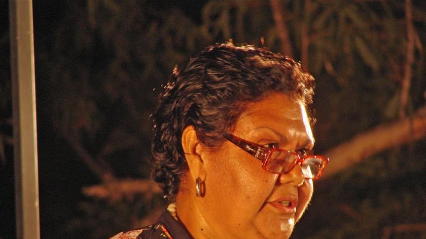 June Oscar delivers the  Barrgana lecture in Broome, 2010.