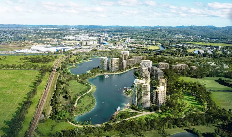 An artist's impression of the development at Robina.