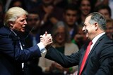 US President-elect Donald Trump and Dow Chemical Company chairman Andrew Liveris