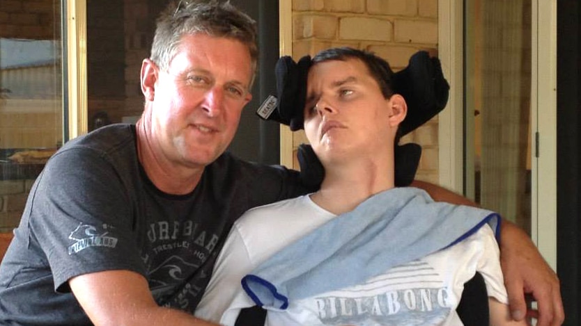 Kevin and Warrick Proudlove - family failed in their bid to sue the driver of car Warrick was injured in when it hit a horse near Mt Barker in 2011, 19 November 2014