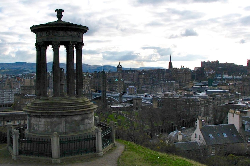 The Scottish city of Edinburgh