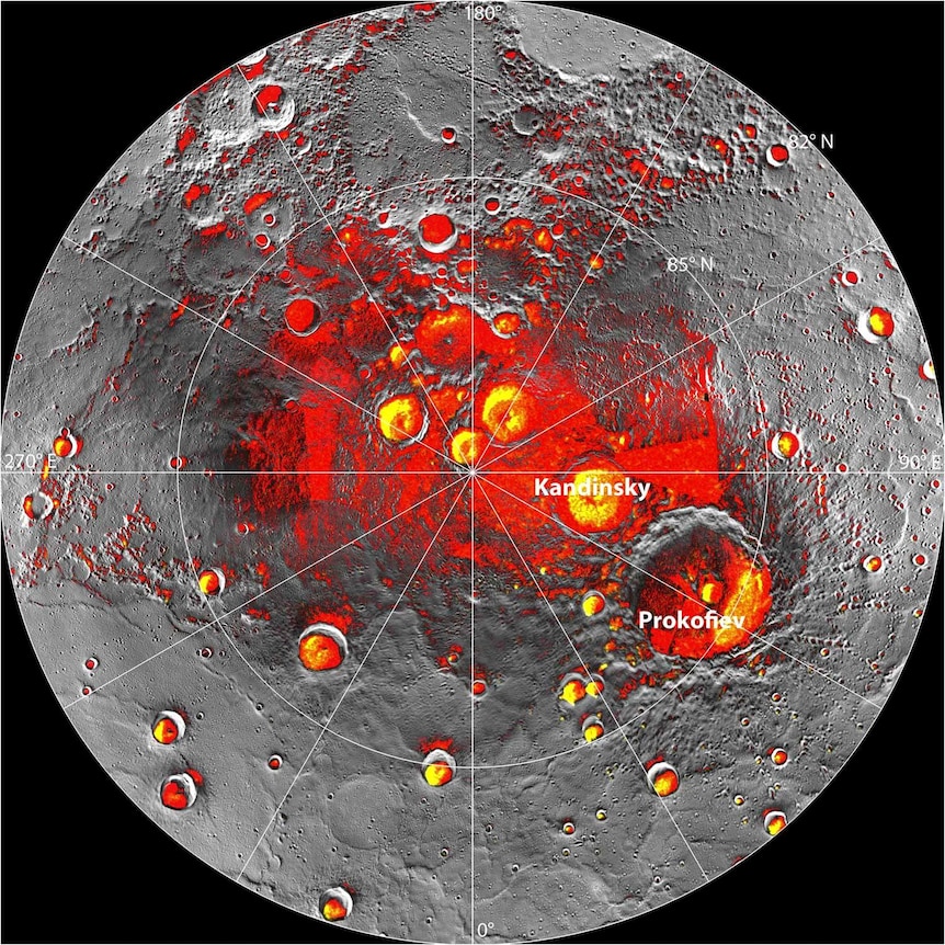 Mercury's north polar region