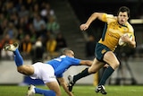 Man of the match Adam Ashley Cooper scored two tries coming off the bench for the Wallabies.