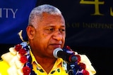 Frank Bainimarama at Fiji Day celebrations