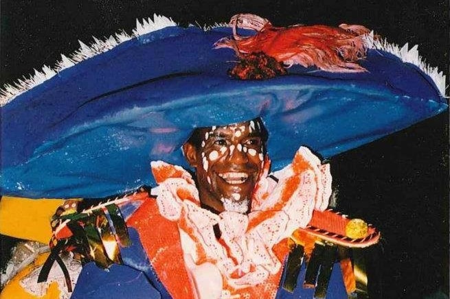 Malcolm Cole as Captain Cook in the 1988 Sydney Gay and Lesbian Mardi Gras.