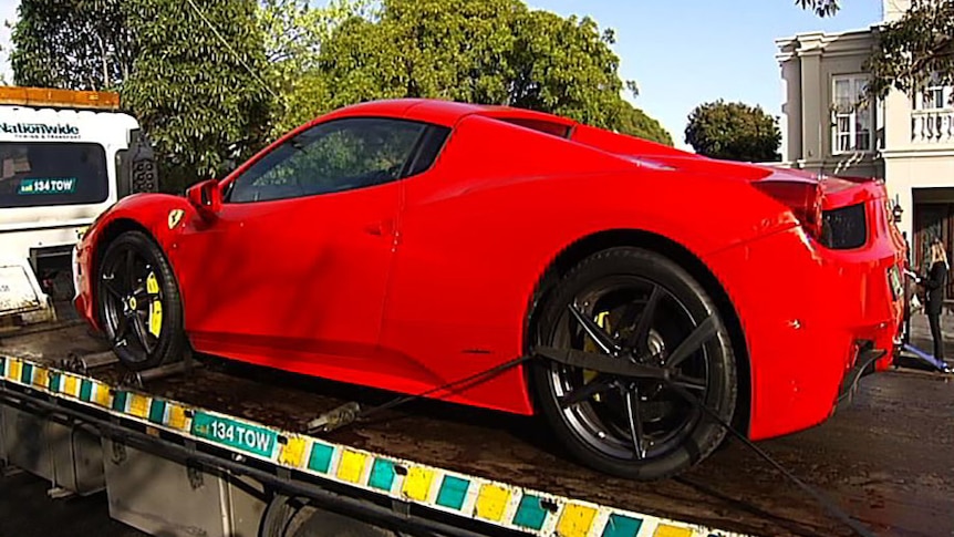 Ferrari seized at Balwyn house