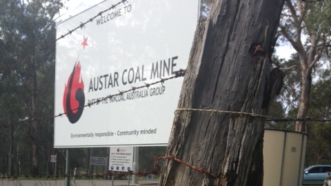 The entrance to the Austar coal mine, near Cessnock.