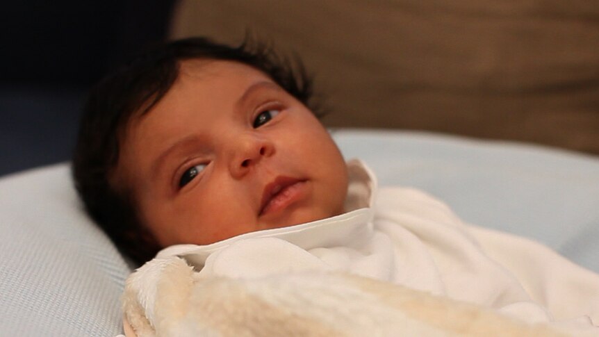 Jay-Z and Beyonce's new baby daughter Blue Ivy Carter.