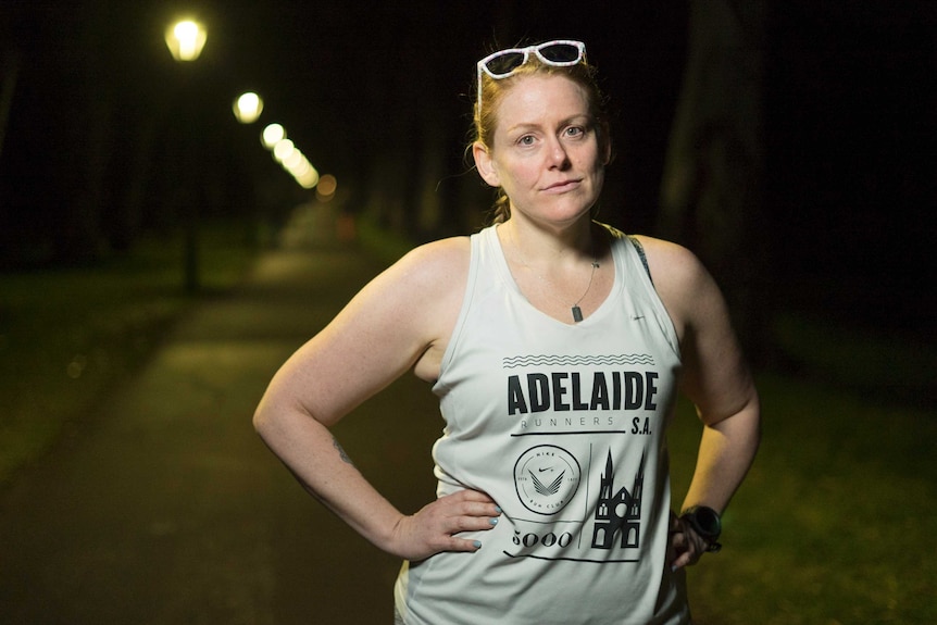Katherine Benson is a member of an Adelaide running group