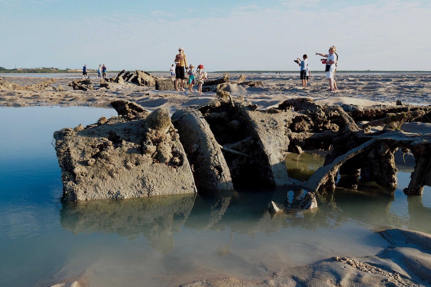 A photo of a Dornier wreck in Broome