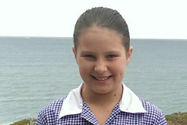 Kyrah Sture in her school uniform.
