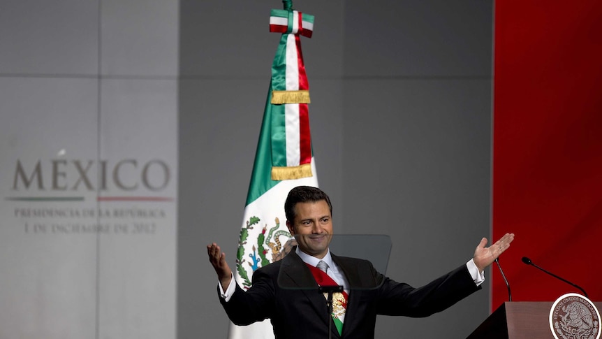Mexican president Enrique Pena Nieto inauguration