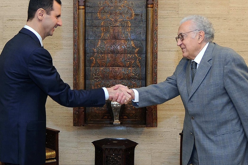 Following talks with Assad, Mr Brahimi called for "unilateral" ceasefires for this week's Muslim holidays of Al-Adha.