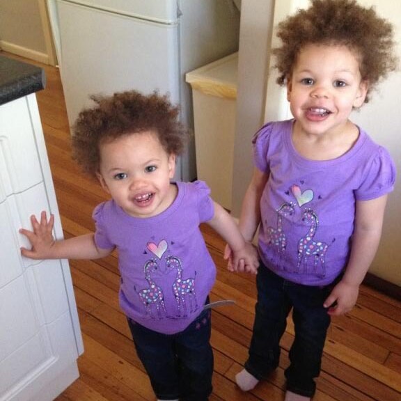 LtoR Indianna, 3, and Savannah, 4, who were murdered at a house in Watsonia.