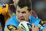 Greg Bird busts forward for the Titans