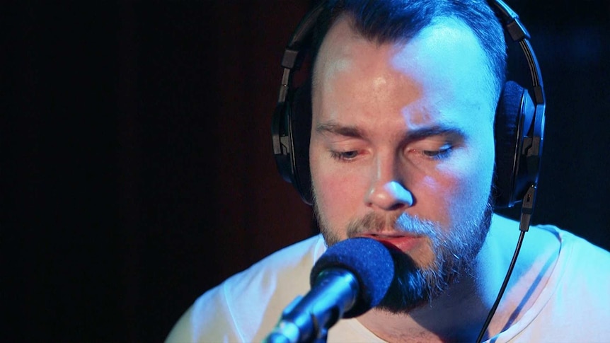 Asgeir in the Like A Version studio 2017