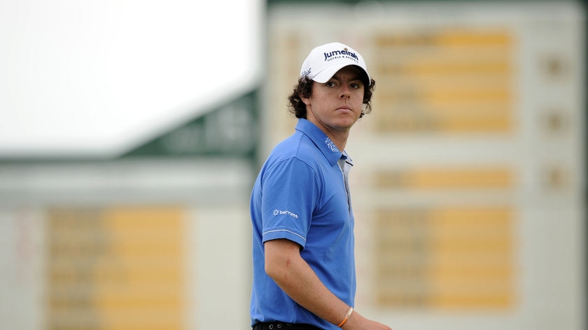 Clubhouse leader...If not for one duffed putt on the 17th, McIlroy could have made history with a 62.