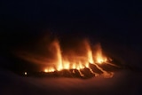 Volcano at Icelandic glacier erupts