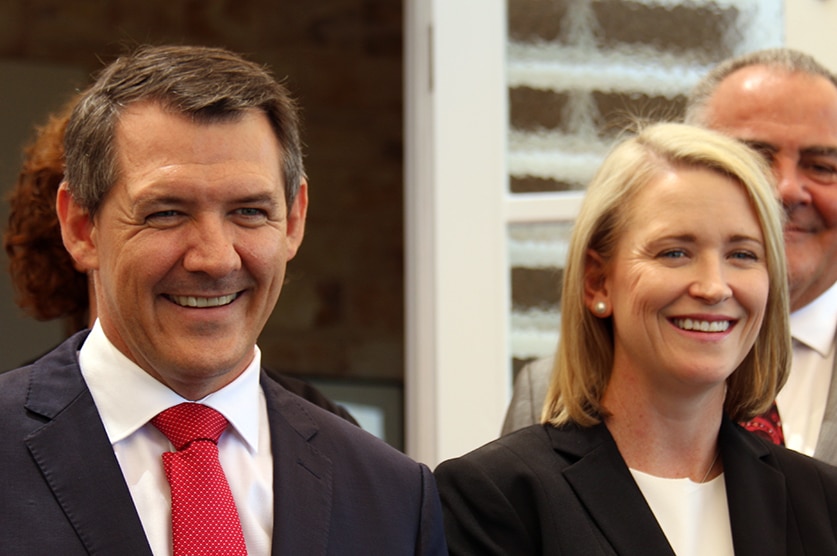 Northern Territory Chief Minister Michael Gunner with Deputy Chief Minister Nicole Manison