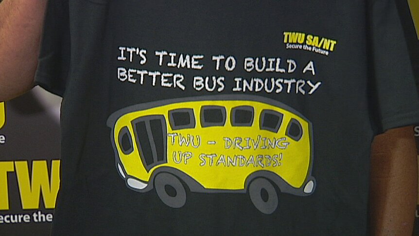 Protest shirt to be worn by bus drivers
