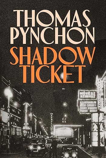 A black and white noir image of a city as a book cover