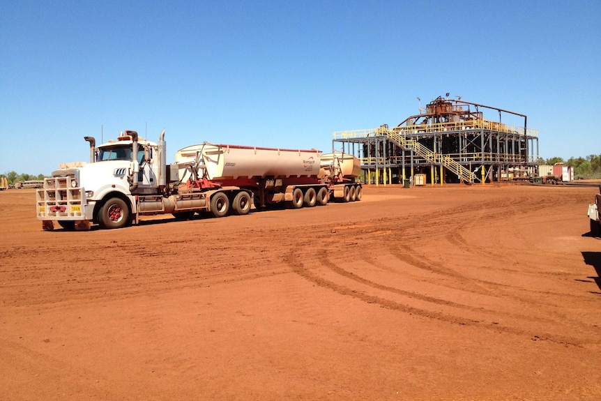 The ilmenite mine 'wet plant'