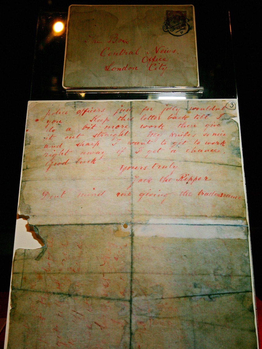 Letter allegedly written by Jack the Ripper