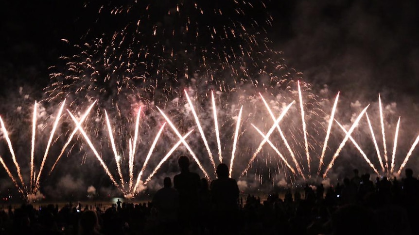 The official firework display was a treat for Territorians.
